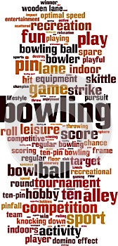 Bowling word cloud