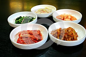 Bowls of kimchi