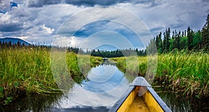 Bowron Lakes View from canoe