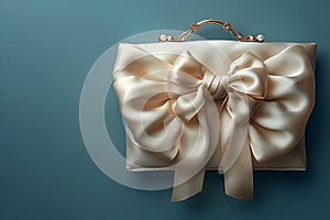 Bows on a bag are a symbol of hyper-femininity and reflect changes in public sentiment, where bows add sophistication