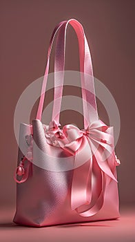 Bows on a bag are a symbol of hyper-femininity and reflect changes in public sentiment, where bows add sophistication