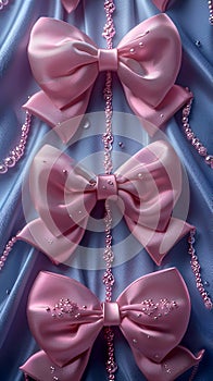 Bows on clothes are a symbol of hyper-femininity and reflect changes in public sentiment, where bows add sophistication