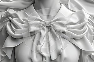 Bows on clothes are a symbol of hyper-femininity and reflect changes in public sentiment, where bows add sophistication