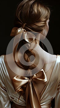 Bows on hair and clothes are a symbol of hyper-femininity, reflecting changes in public sentiment, where bows add