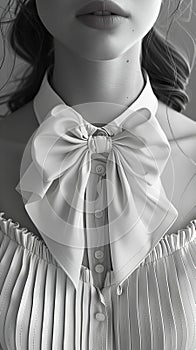 Bows on hair and clothes are a symbol of hyper-femininity, reflecting changes in public sentiment, where bows add