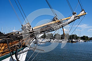 Bowsprit on an Old Sailing Boat