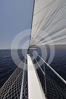 Bowsprit sailboat photo