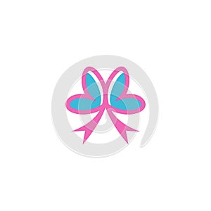 Bowties icon logo flat design template