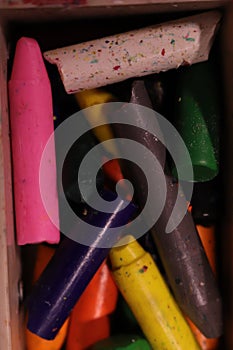 A box of 64 Crayola Crayons