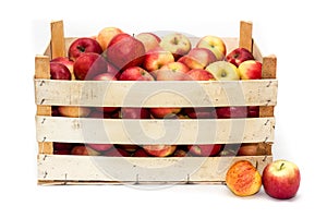 Box with apples