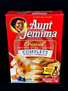 Box of Aunt Jemima Pancake Mix