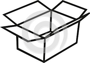 Box carton outline