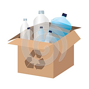 box carton with recycle symbol