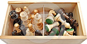 Box of chess pieces