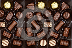 Box of chocolates background