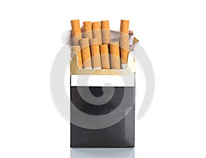 Box of cigarettes isolated