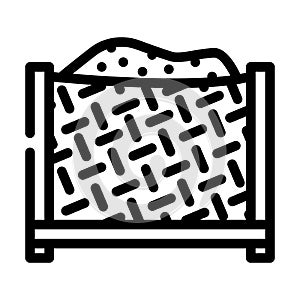 box composter line icon vector illustration