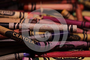 A box of 64 Crayola Crayons