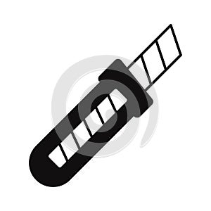 Box cutter tool Vector Icon which can easily modify or edit