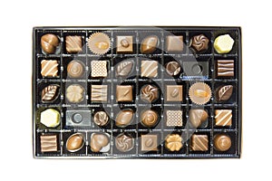 Box of delicious chocolates box