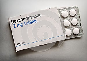 Box of Dexamethasone Tablets