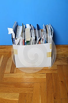 Box with documents