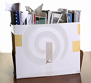 Box with documents