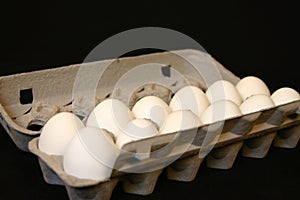 Box of eggs photo