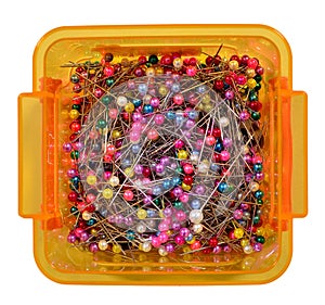 Colorful sewing pins