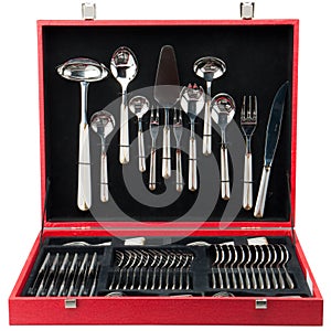The box with flatware photo