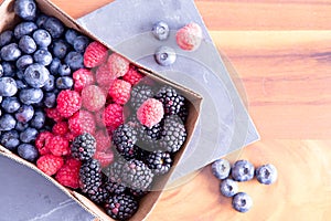 Box of Fresh Seasonal Autumn Berries