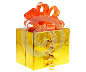 Box gift golden