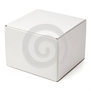 Box isolated on white background photo