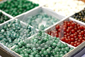 Box of jewellery beads