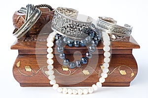 Box with jewelry