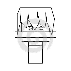 Box magic icon, outline style