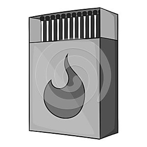 Box matches icon, gray monochrome style