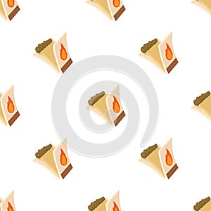 Box of matches pattern seamless vector