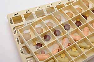 box and medical pills