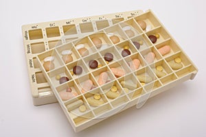 box with medical pills
