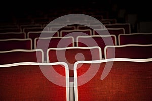 Box office bomb-empty theatre seats