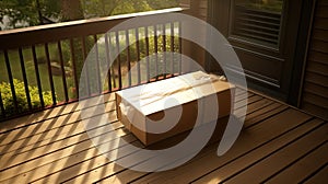 box package on a porch In