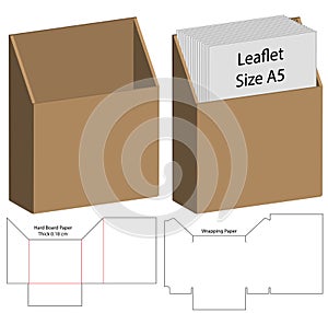 Box packaging die cut template design. 3d mock-up