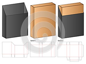 Box packaging die cut template design. 3d mock-up