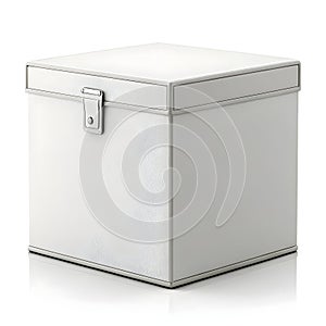 Box packaging icon 3D render isolated on white background photo