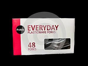 Box of Publix Everyday Plasticware Forks