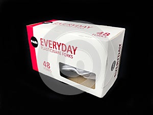 Box of Publix Everyday Plasticware Forks