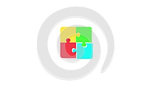 box puzzle animated colorful puzzle combining designing box puzzle game puzzle ideas alpha looping 4k