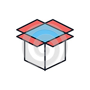 Box related vector icon