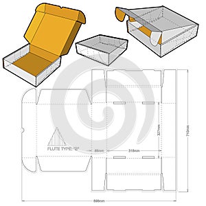 Box self assembly and Die-cut Pattern.